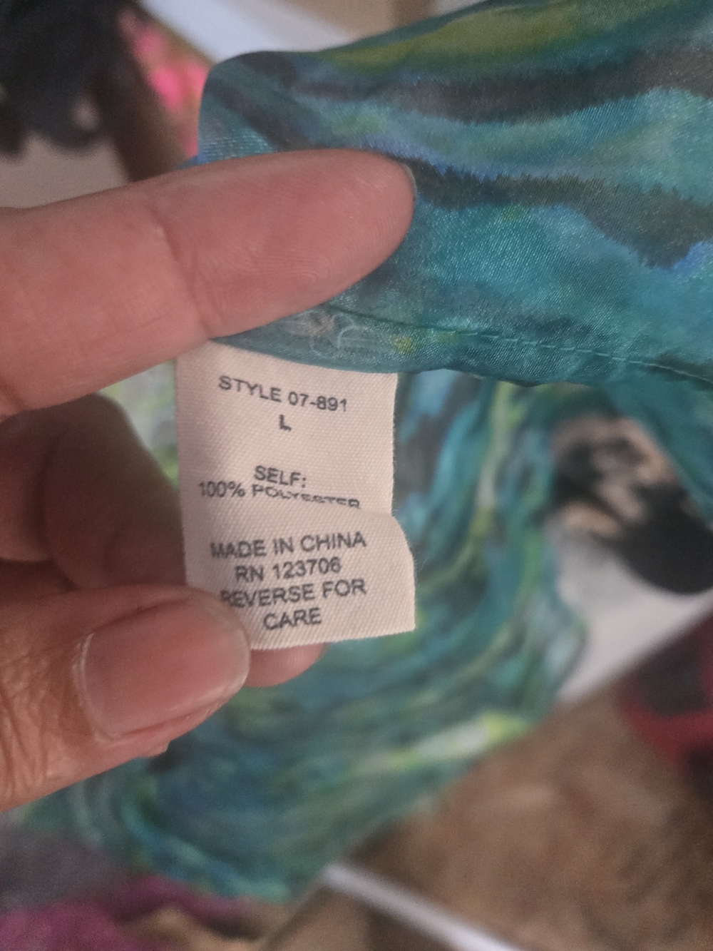 Green Watercolor Open-Front Jacket Trousers See True - Picture 4 of 9